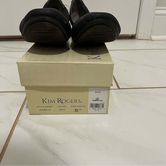 Kim Rogers Navy Adabella Flat - Picture 4 of 5